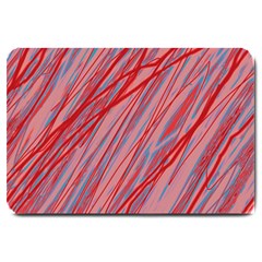 Pink And Red Decorative Pattern Large Doormat 