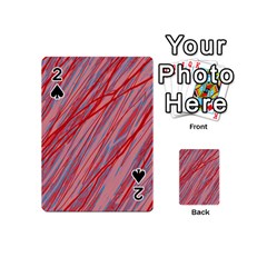 Pink And Red Decorative Pattern Playing Cards 54 (mini) 