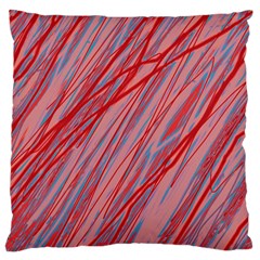 Pink And Red Decorative Pattern Large Cushion Case (two Sides)