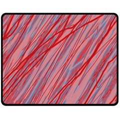 Pink And Red Decorative Pattern Double Sided Fleece Blanket (medium) 