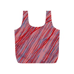 Pink And Red Decorative Pattern Full Print Recycle Bags (s) 