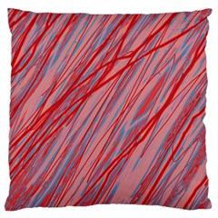 Pink And Red Decorative Pattern Standard Flano Cushion Case (one Side) by Valentinaart