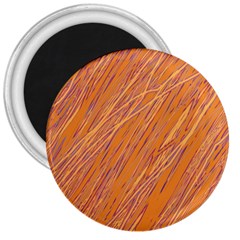 Orange Pattern 3  Magnets