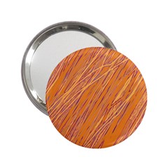 Orange Pattern 2 25  Handbag Mirrors