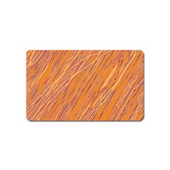 Orange Pattern Magnet (name Card)