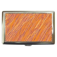 Orange Pattern Cigarette Money Cases