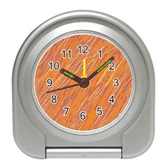 Orange Pattern Travel Alarm Clocks