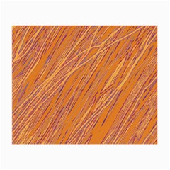 Orange Pattern Small Glasses Cloth