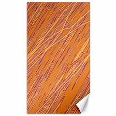 Orange Pattern Canvas 40  X 72  