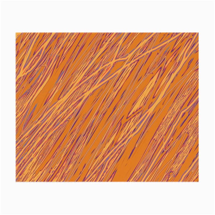 Orange pattern Small Glasses Cloth (2-Side)