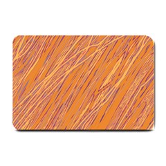 Orange Pattern Small Doormat 