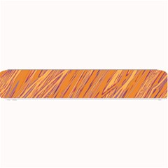 Orange Pattern Small Bar Mats