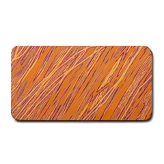 Orange Pattern Medium Bar Mats by Valentinaart