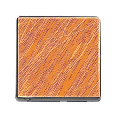 Orange Pattern Memory Card Reader (square)