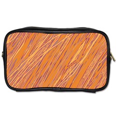 Orange Pattern Toiletries Bags 2-side