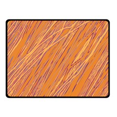 Orange Pattern Fleece Blanket (small)