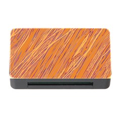 Orange Pattern Memory Card Reader With Cf