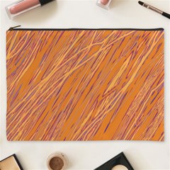 Orange Pattern Cosmetic Bag (xxxl) 