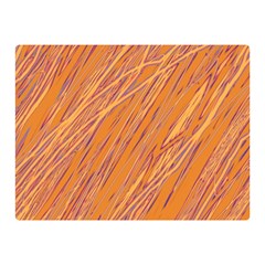 Orange Pattern Double Sided Flano Blanket (mini) 