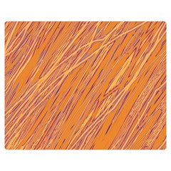 Orange Pattern Double Sided Flano Blanket (medium) 