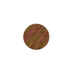 Brown Elegant Pattern 1  Mini Buttons by Valentinaart