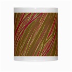 Brown elegant pattern White Mugs Center