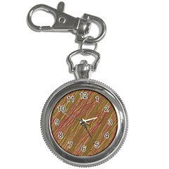 Brown Elegant Pattern Key Chain Watches by Valentinaart