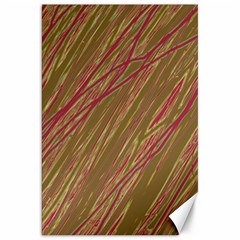 Brown Elegant Pattern Canvas 20  X 30  