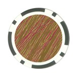 Brown elegant pattern Poker Chip Card Guards Front