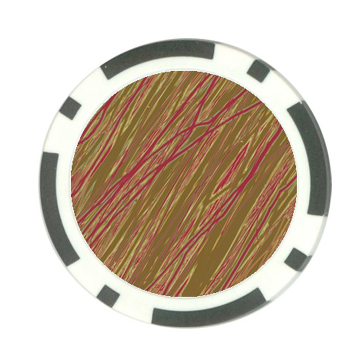 Brown elegant pattern Poker Chip Card Guards