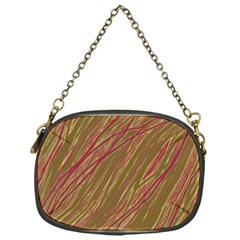 Brown Elegant Pattern Chain Purses (one Side) 