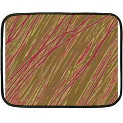 Brown Elegant Pattern Fleece Blanket (mini)