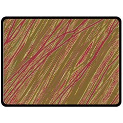 Brown Elegant Pattern Fleece Blanket (large) 