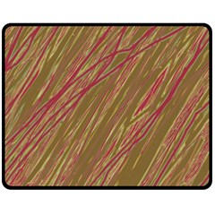 Brown Elegant Pattern Fleece Blanket (medium) 