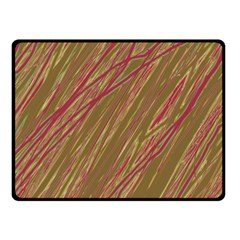 Brown Elegant Pattern Fleece Blanket (small)