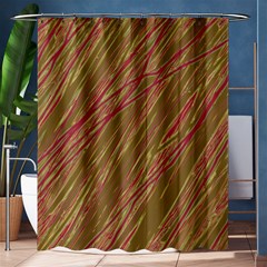 Brown Elegant Pattern Shower Curtain 60  X 72  (medium) 