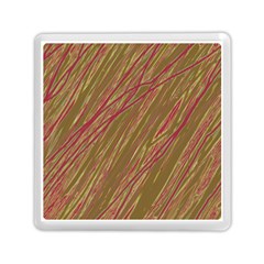 Brown Elegant Pattern Memory Card Reader (square)  by Valentinaart