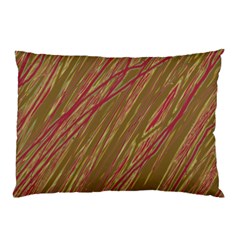 Brown Elegant Pattern Pillow Case (two Sides)