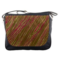 Brown Elegant Pattern Messenger Bags