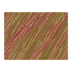 Brown Elegant Pattern Double Sided Flano Blanket (mini) 