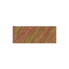 Brown Elegant Pattern Satin Scarf (oblong)