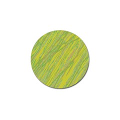 Green And Yellow Van Gogh Pattern Golf Ball Marker