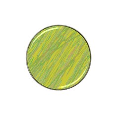 Green And Yellow Van Gogh Pattern Hat Clip Ball Marker