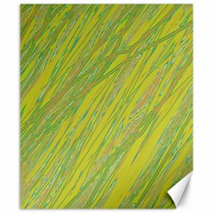 Green And Yellow Van Gogh Pattern Canvas 8  X 10 