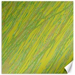 Green and yellow Van Gogh pattern Canvas 16  x 16   15.2 x15.41  Canvas - 1