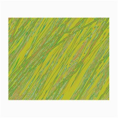 Green And Yellow Van Gogh Pattern Small Glasses Cloth (2-side)