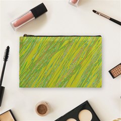 Green And Yellow Van Gogh Pattern Cosmetic Bag (medium)  by Valentinaart