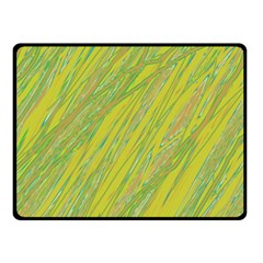 Green And Yellow Van Gogh Pattern Fleece Blanket (small)