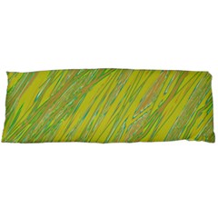 Green And Yellow Van Gogh Pattern Body Pillow Case (dakimakura) by Valentinaart