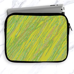 Green And Yellow Van Gogh Pattern Apple Ipad 2/3/4 Zipper Cases by Valentinaart